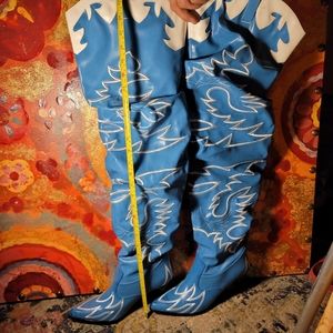 Cape Robin Thigh High Slip on Boots